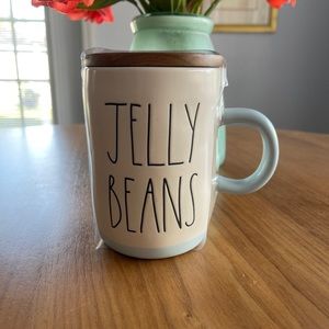 Rae Dunn - JELLY BEANS LL -Coffee Mug/Coaster/Lid